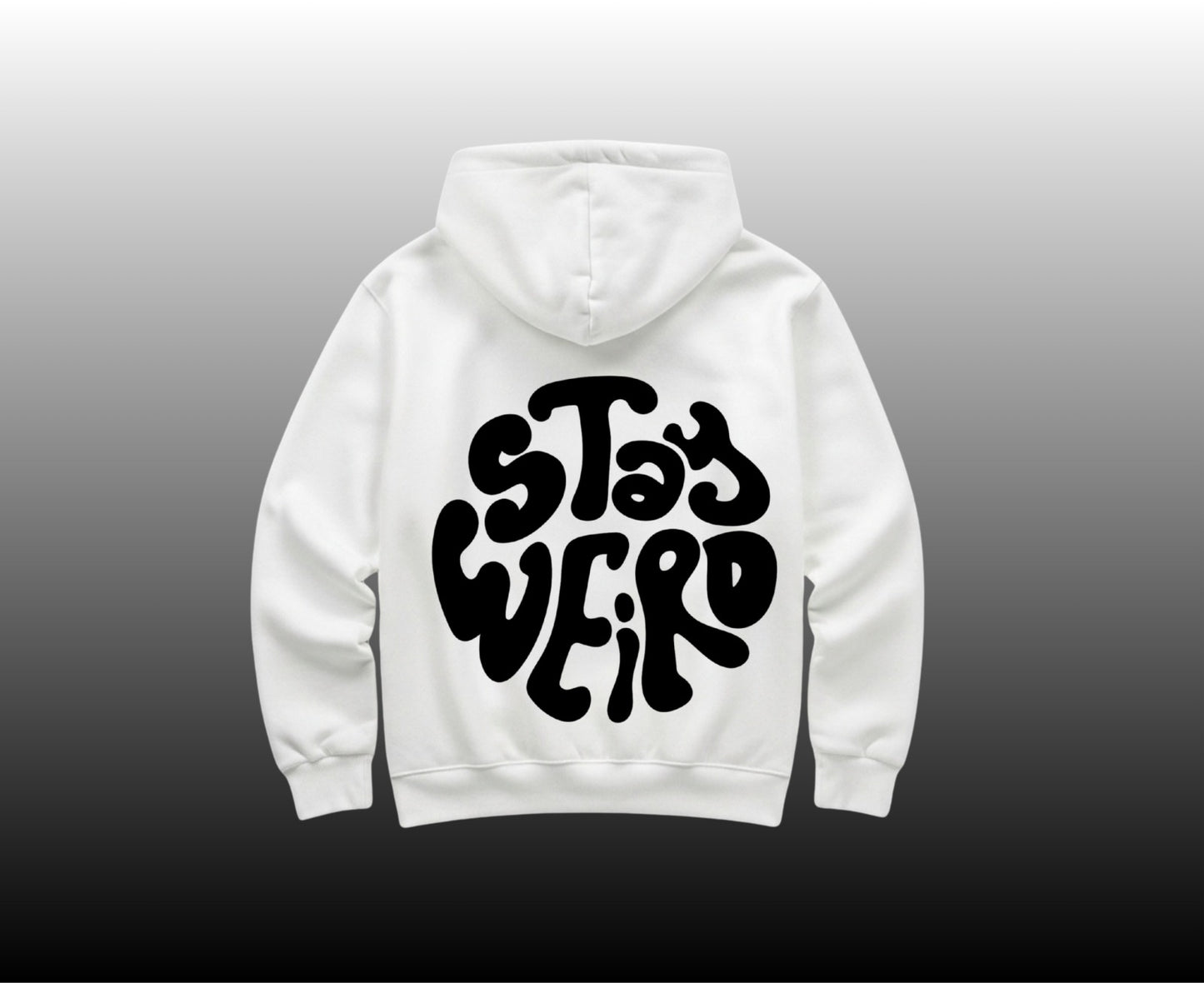 Stay Weird Hoodie - White