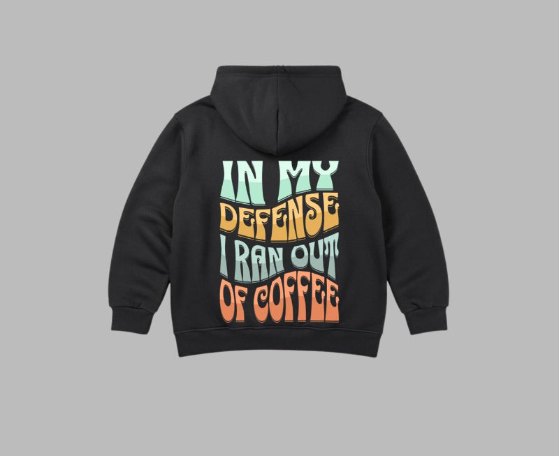 In My Defense Hoodie - Black