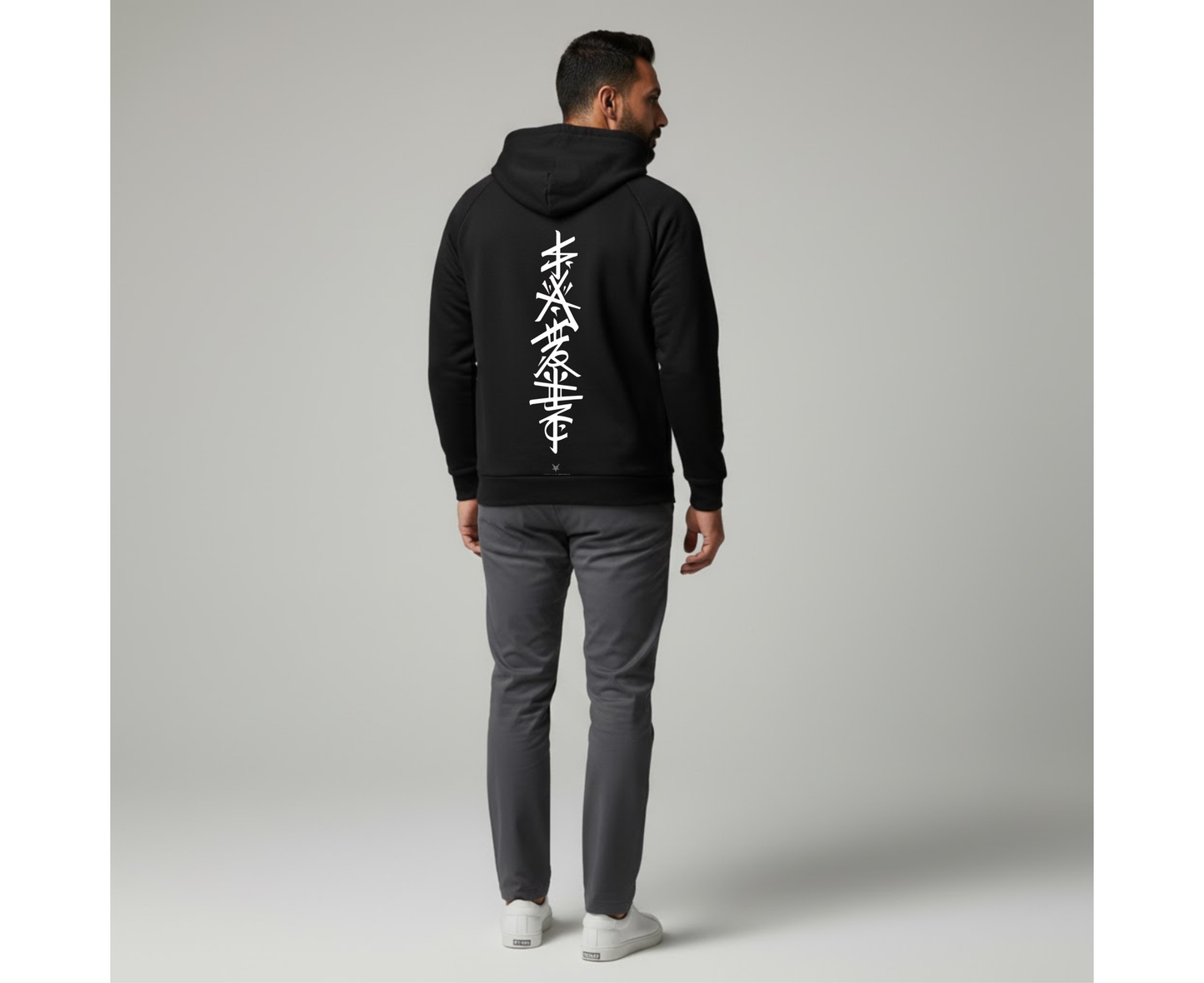 Asian Design Hoodie - Black