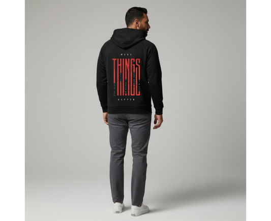 Make Things Happen Hoodie - Black