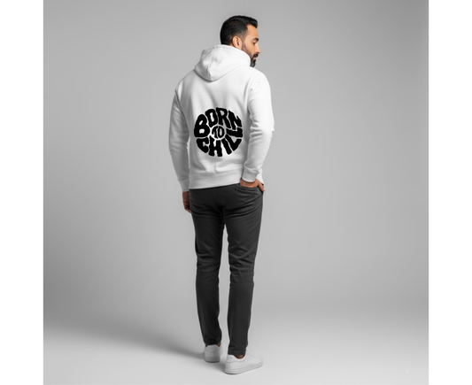 Born To Chill Hoodie - White