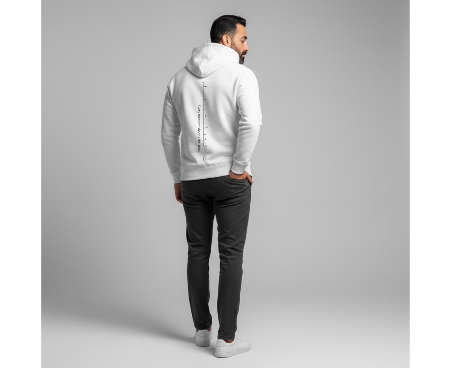 Shapes The Story Hoodie - White