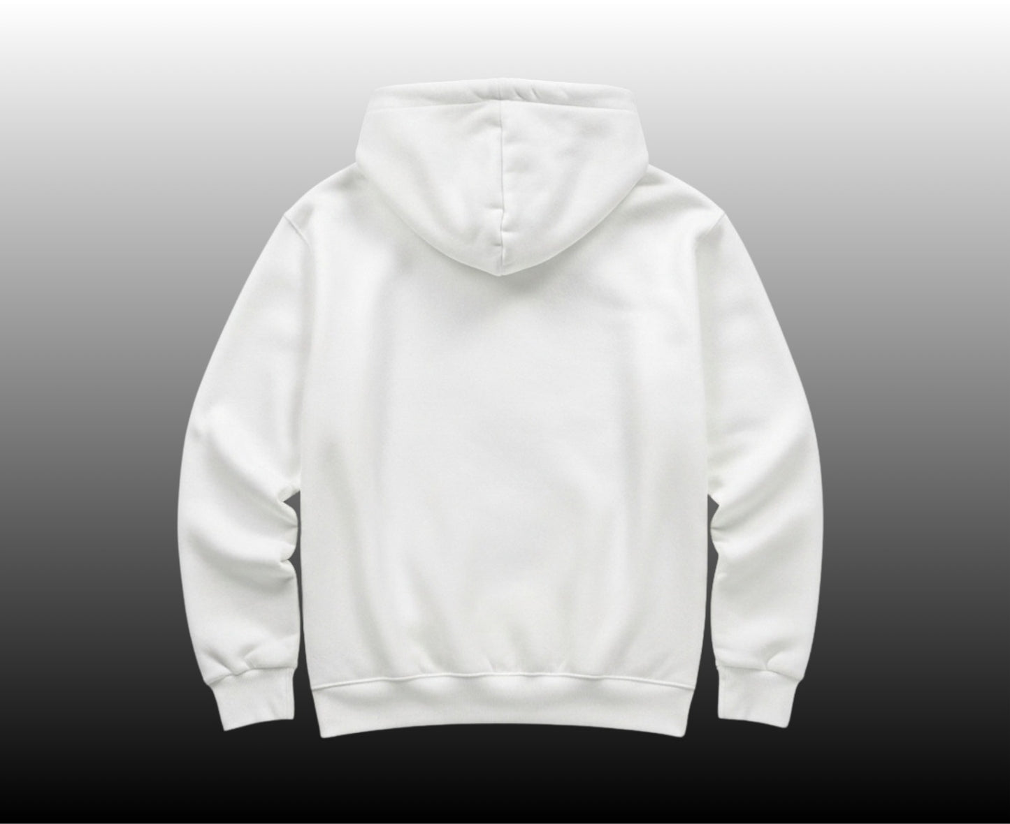 Classic Plain Hoodie – White